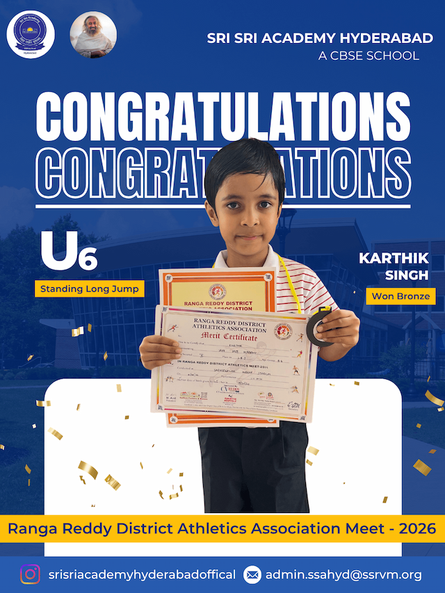 KARTHIK SINGH - BRONZE MEDAL -U6 Long Jump