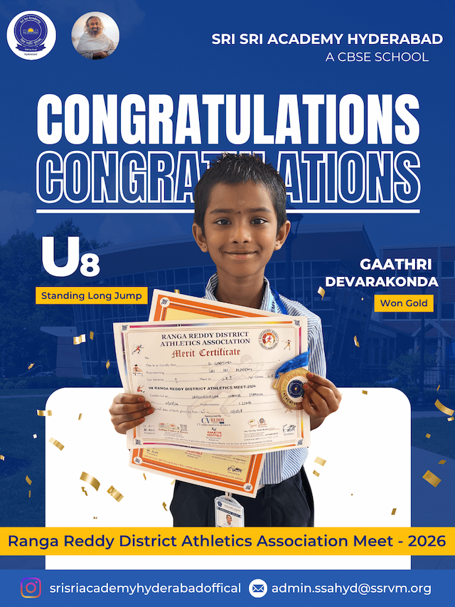 GAATHRI DEVARAKONDA - Gold Medal - U8 Long Jump