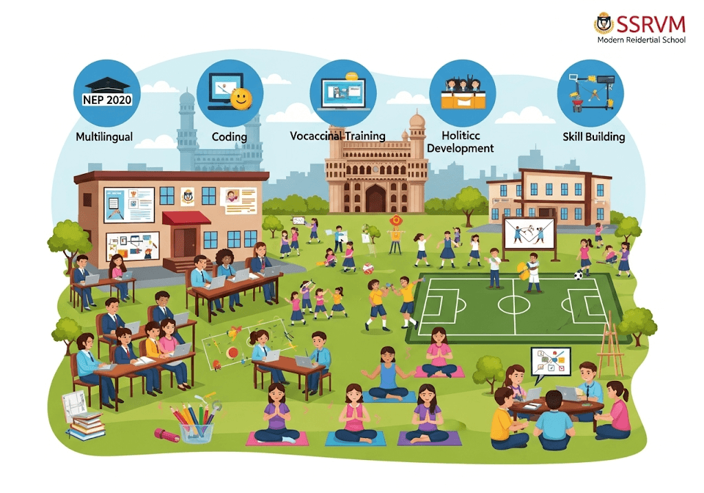 How Top Residential Schools in Hyderabad Support NEP 2020 Goals