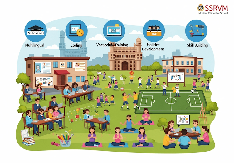 How Top Residential Schools in Hyderabad Support NEP 2020 Goals
